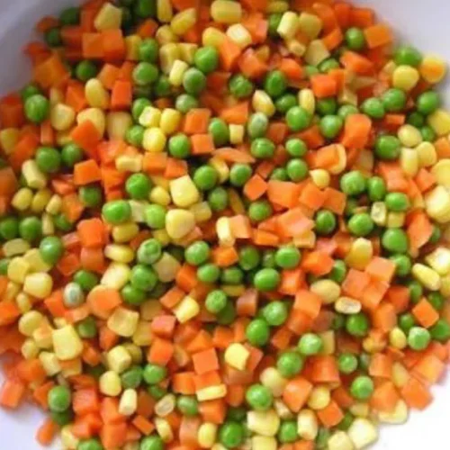 Frozen mixture of vegetables